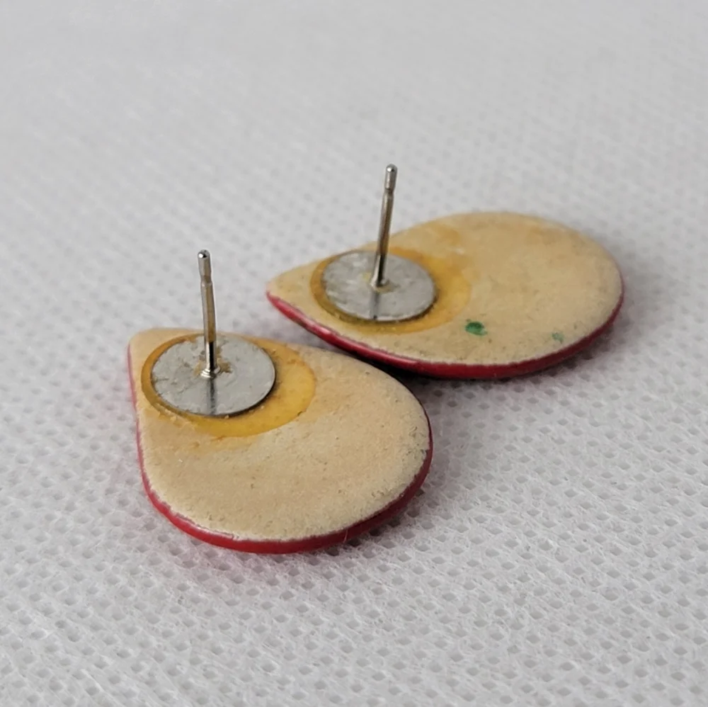 Vintage Teardrop Stripe Earrings